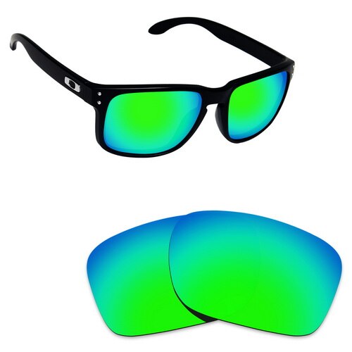 ToughAsNails Polarized Replacement Lenses for Oakley Holbrook Mix Frame - Varieties: Green Mirrored