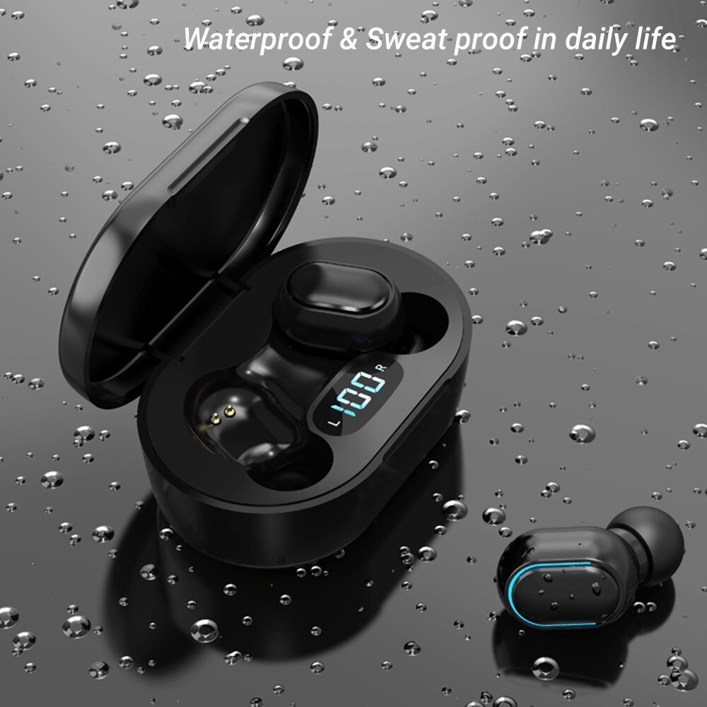 E7S TWS Bluetooth earphone True Wireless Headphones 5.0 Earbuds Wireless Portable Mini Bass HIFI Sound Stereo Sport Headset