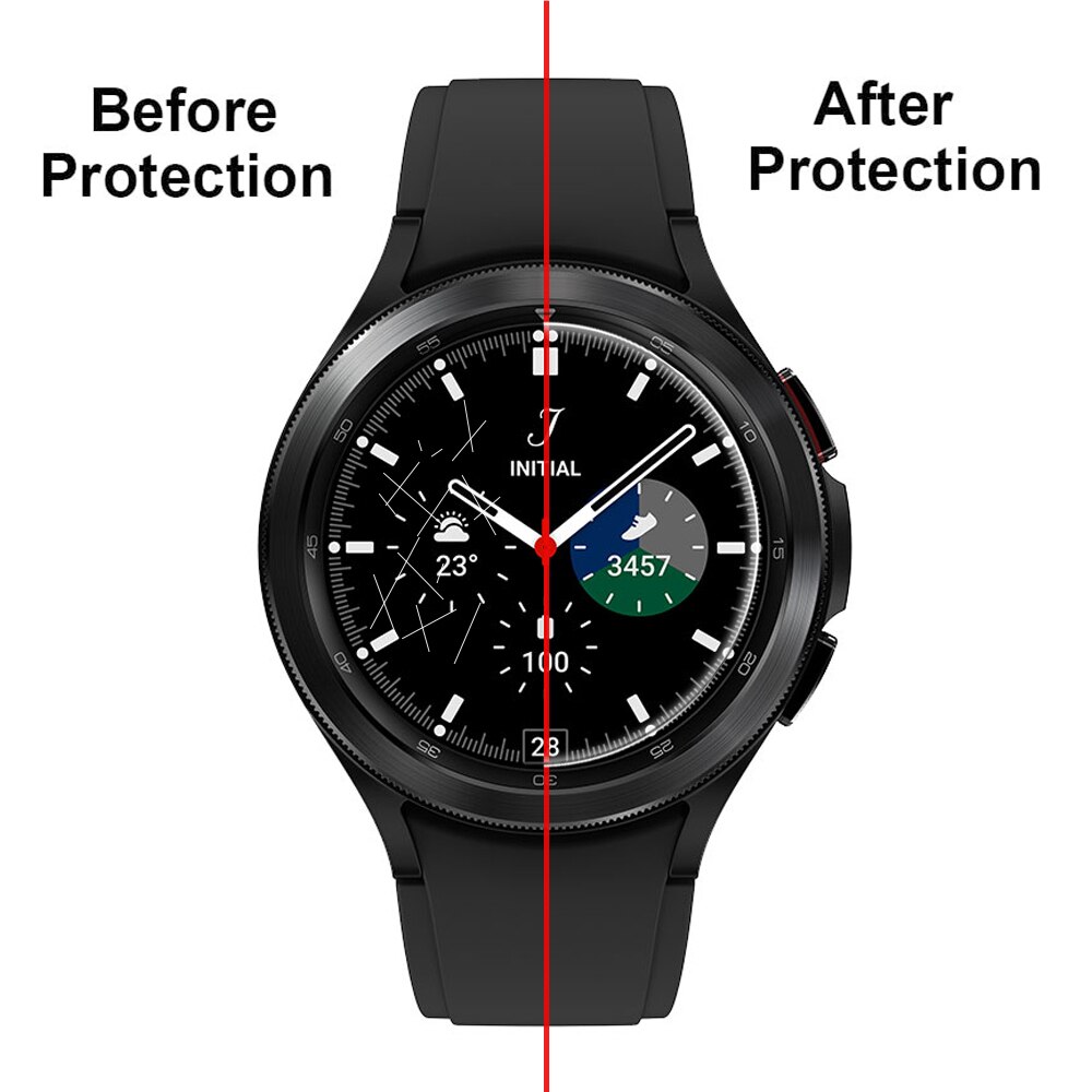 Protecteur d'écran pour samsung galaxy watch 4 Classic, couvercle antichoc en verre trempé, 46mm 42mm 44mm 40mm