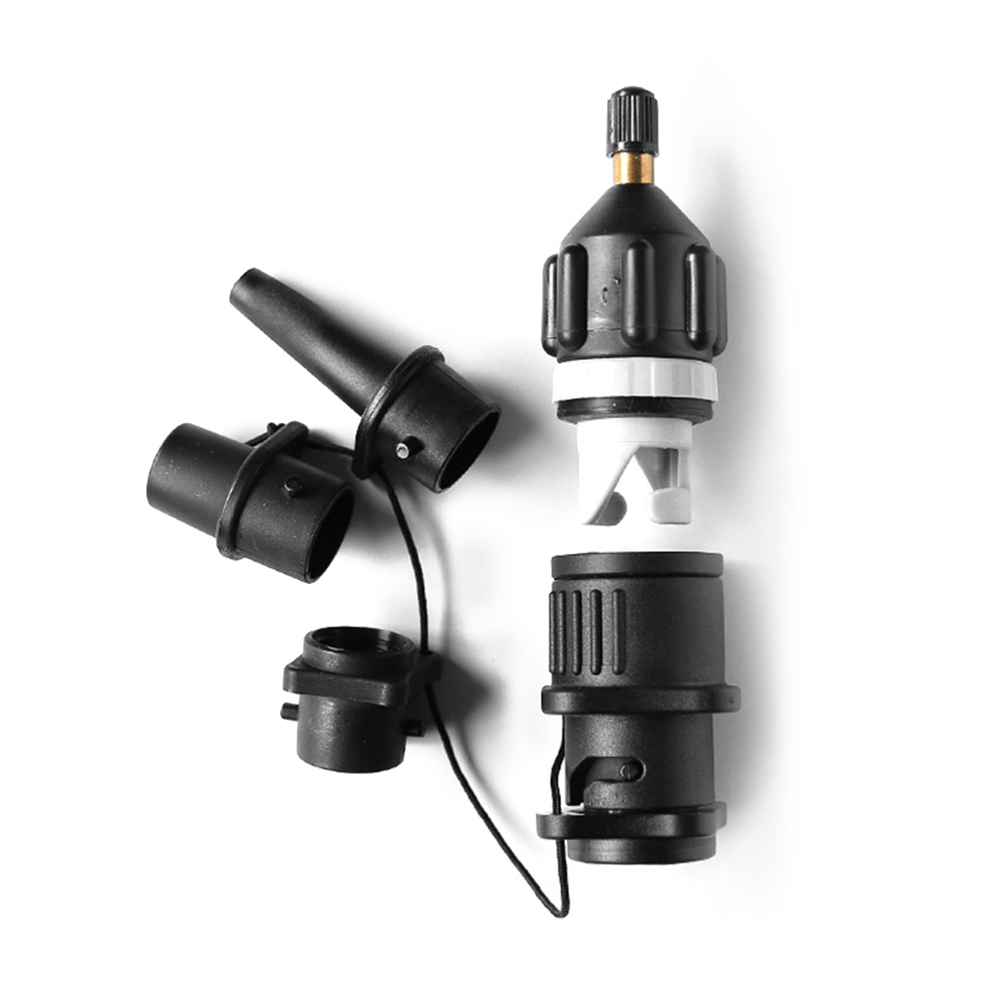 Multifunktions Luft Ventil Adapter Kit Für SUP Board Aufblasbare Pumpe Adapter Paddle Boot Kajak Luft Ventil Pumpe Connectr Combo Kit: WHITE
