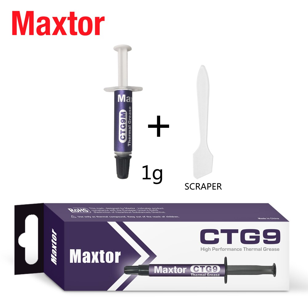 Maxtor-disipador térmico de pasta térmica CTG9 13,5 w/m-k, compuesto de alto rendimiento, grasa conductora, para CPU, GPU, Chipset, refrigeración de notebook