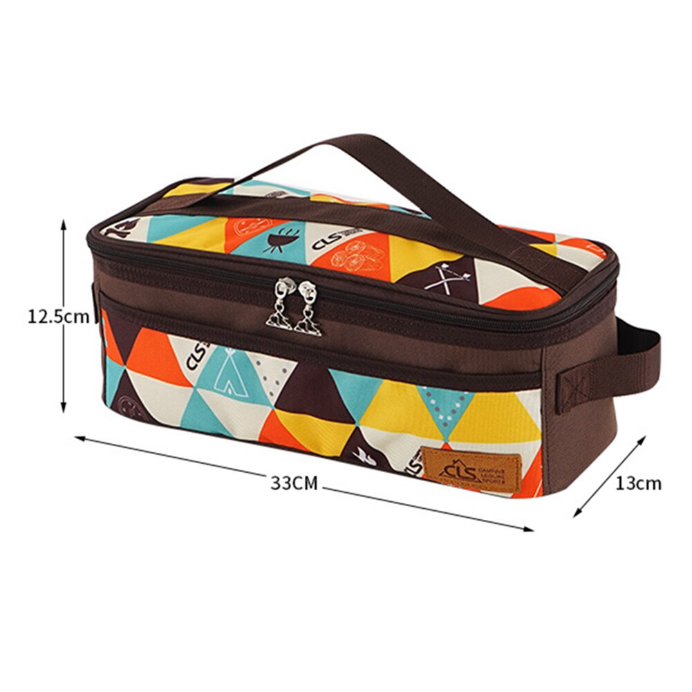 Cooking Storage Bag Portable Picnic Basket Camping Cookware Kitchen Bbq Camp Cooking Tool In Stock Backpacking Utensil Organizer
