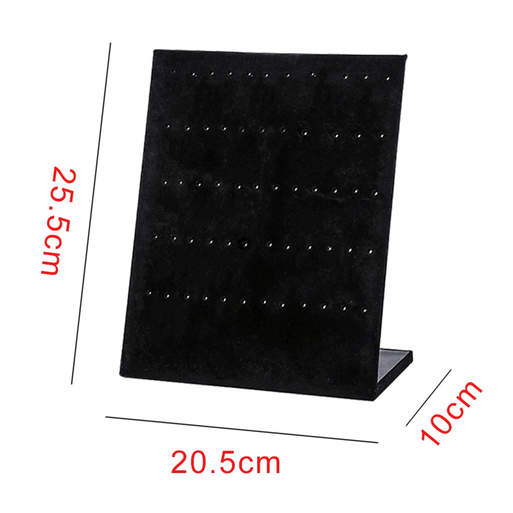 Composite Board Earring Organiser Display Hanger Velvet Home Desktop Studs Holder Dressing Table Ring Jewellery Necklace Stand