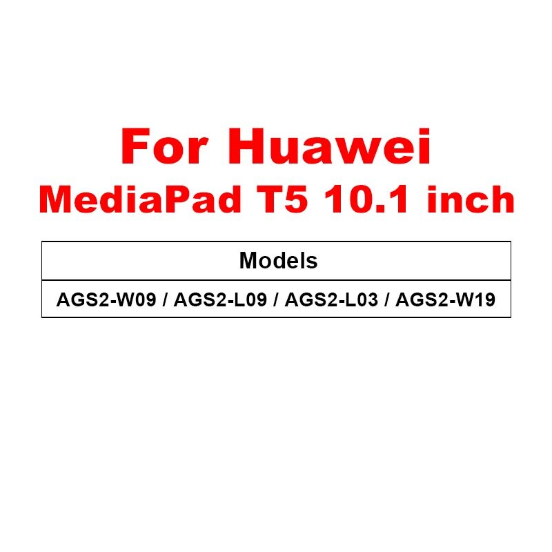 Verre trempé pour Huawei T5 10 verre tablette protection d'écran pour Mediapad M5 lite Pro M6 10.8 8.4 M3 Lite 10.1 8 T3 Film: MediaPad T5 10.1