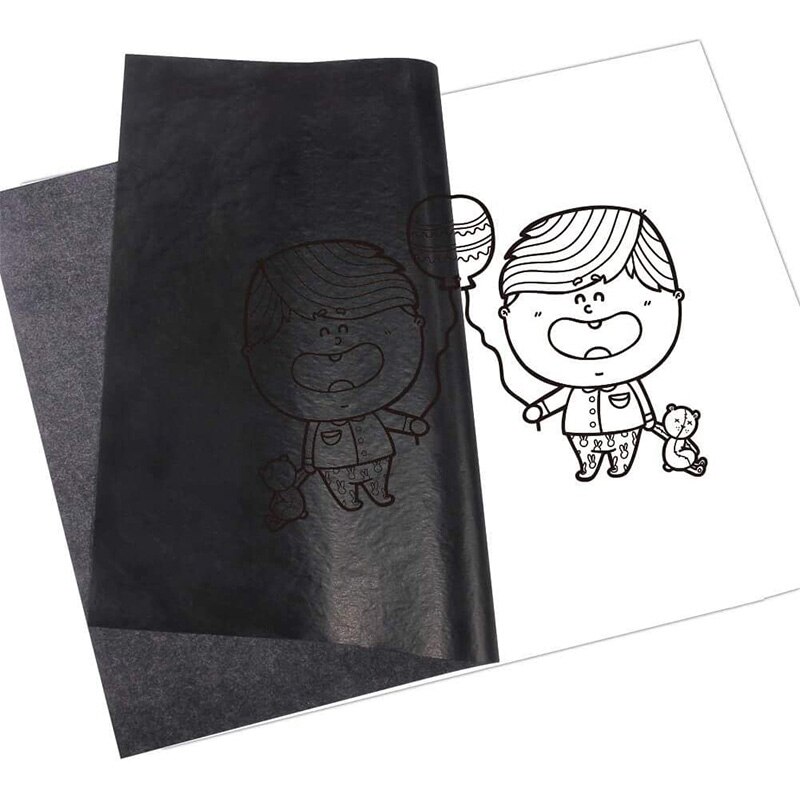 200 Vellen Graphite Papier Zwart Carbon Transfer (8.5X11.5 Inch)Tracing Papier Met 5 Pcs Stylussen