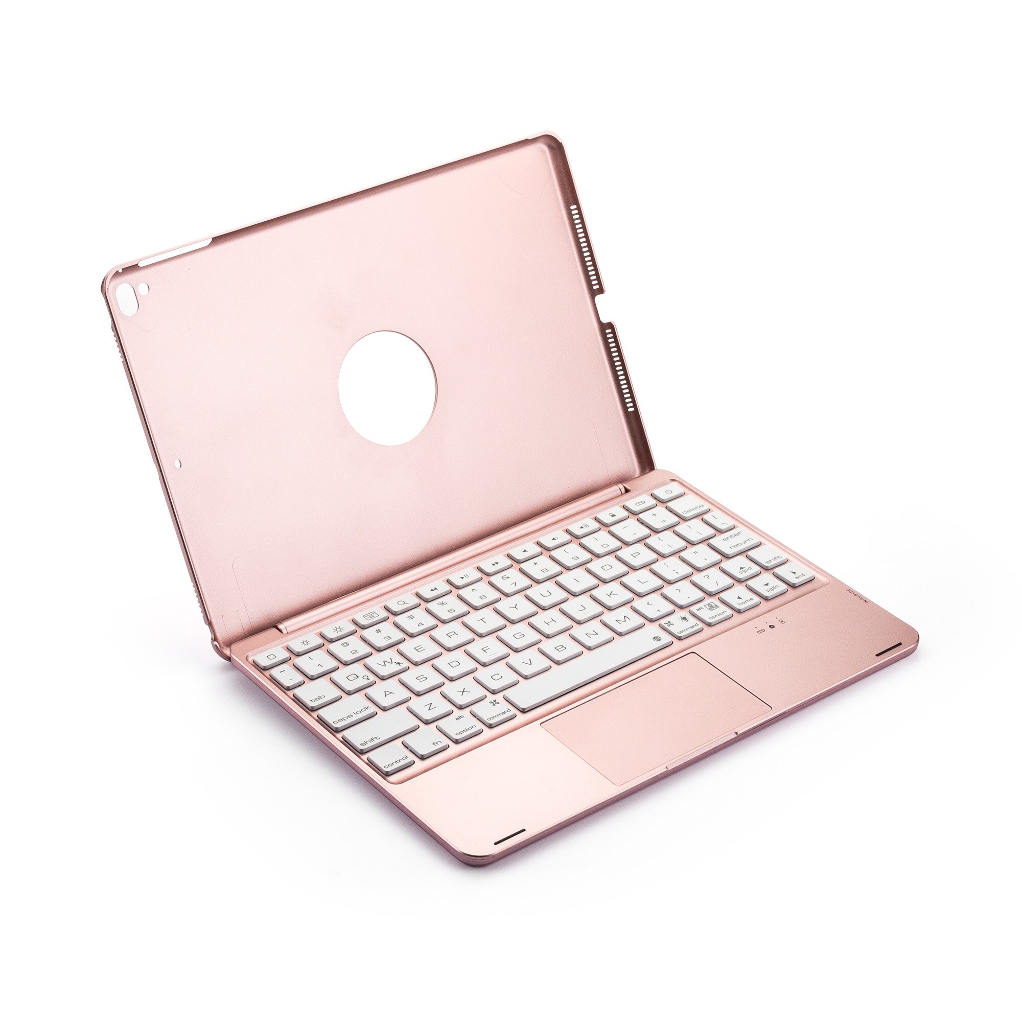 Cover tastiera Wireless Bluetooth per Ipad Air12 Pro9.7 2017 2018 nuova tastiera a emissione di luce in alluminio Ipad9.7 con Touch Mouse: Rose Gold