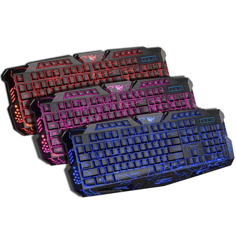 J60 Gaming Tastatur Maus Combo Anti-Geisterbilder Einstellbare DPI Bunte Backlit für Desktop Notebook Laptop PC Computer
