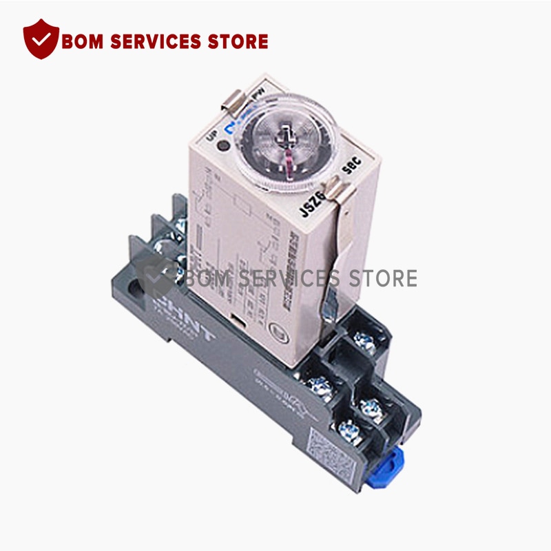 Brand H3Y-2 DC 12V 24V /AC 110V 220V Delay Timer Time Relay 0 - 30 Minute with Base 5A