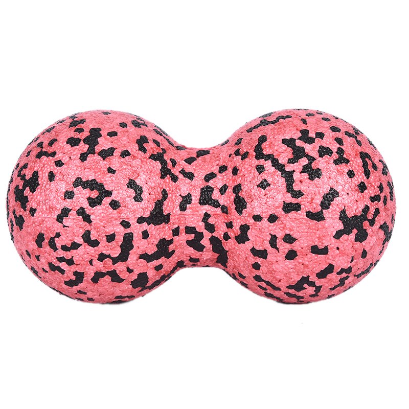 Yoga trening lindre smerte peanøtt massasje ball massasje ball fitness fascia roller pilates yoga roller 8 cmx 16cm: Rød