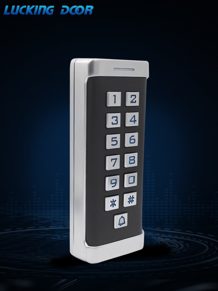 Metal 125KHZ Rfid Access Control System Keypad with 2000 Users Wigan Output 26 Swipe Card Password Electronic Lock Community