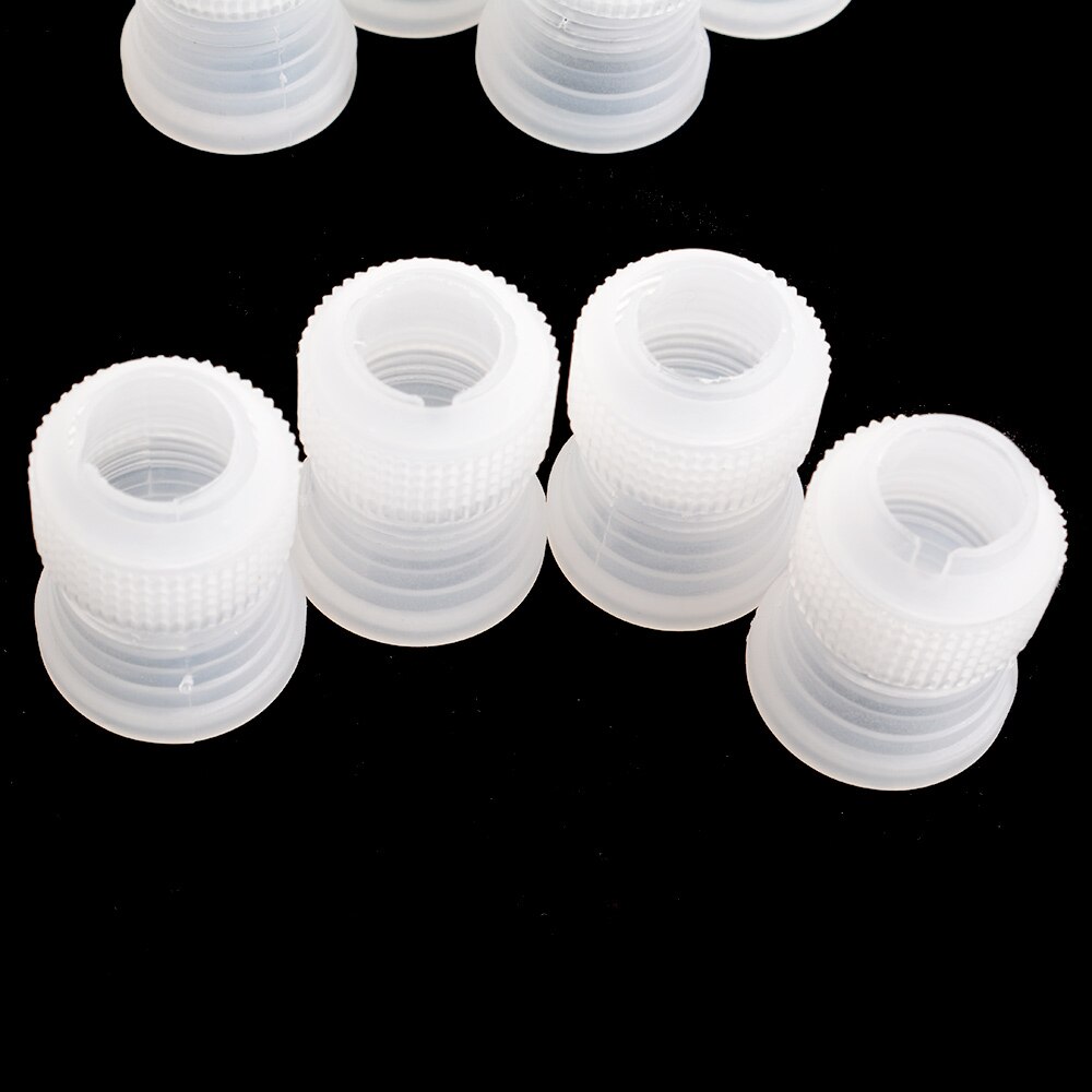 Petits coupleurs de pâtisserie en plastique | Raccords de tuyauterie, petit coupleur de pâtisserie, cuisson gâteaux décoration sacs de pâtisserie glacés, pointes buses outils d'adaptateur 10 pièces