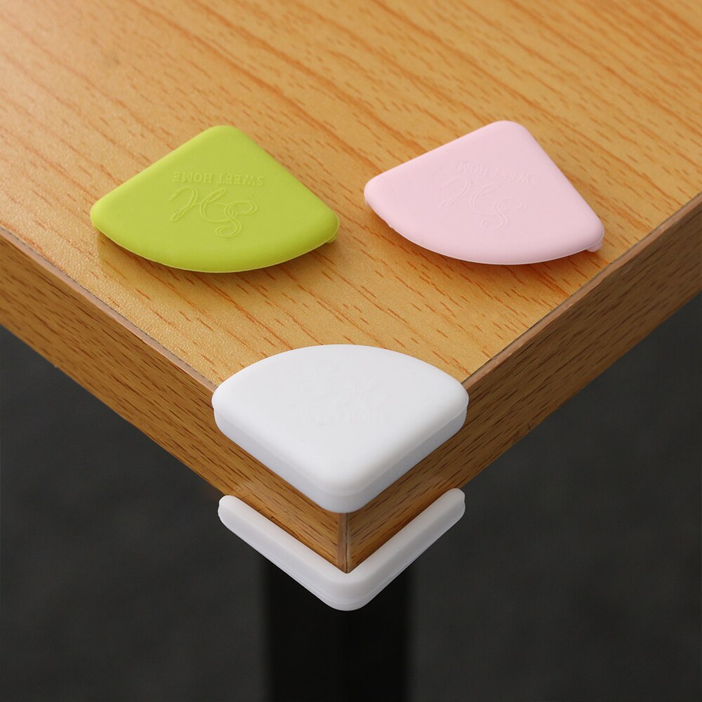 4Pcs Soft Silicon Kids Table Corner Protector Baby Tafel Desk Corner Edge Protection Kinderen Veiligheid Anticollision Accessoires