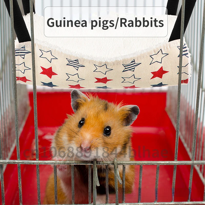 Hamaca de lona para gatos, camas para hámster, cama colgante de doble cara, columpio para mascotas, hámster, ardilla, conejo, descanso, suministros para dormir