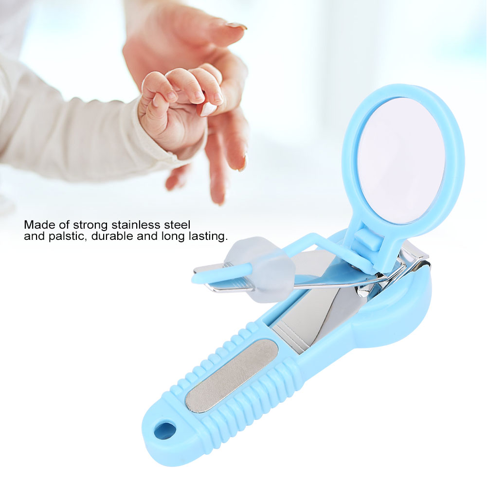 Baby Nail Clippers with Magnifying Glass Pocket Finger Toe Nail Clipper Cutter Trimmer Manicure Tool Kids Nail Care