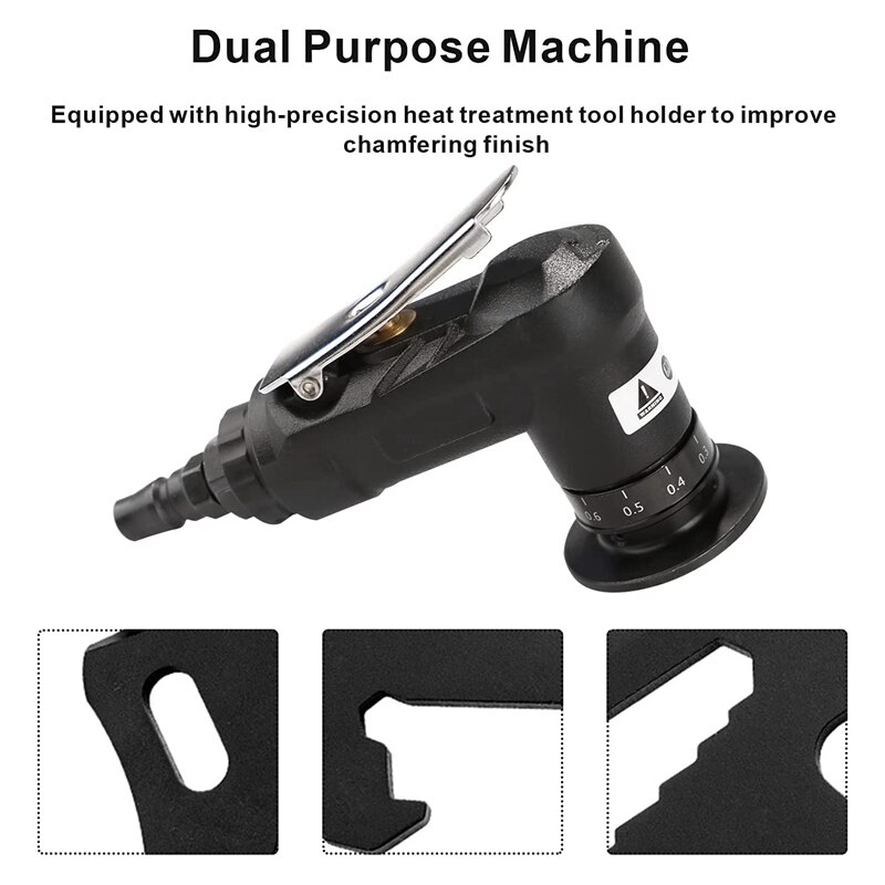 Mini máquina Biseladora neumática de 45 grados, herramienta de corte biselado manual, para corte y desbarbado de Metal