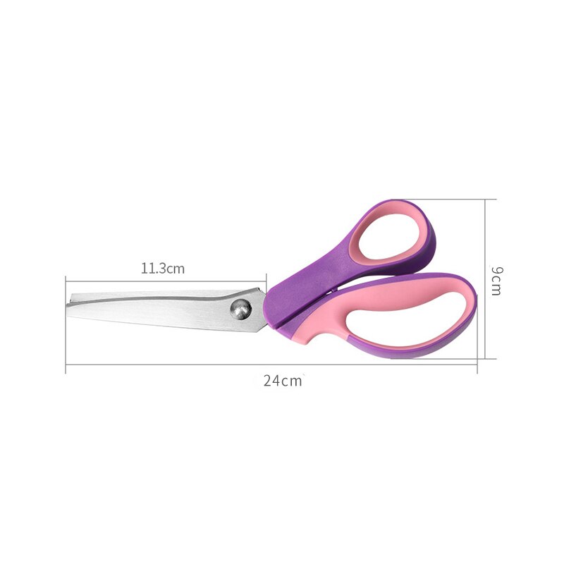 Leather Scissors Stainless Steel Tailor Scissors with Zigzag Shape Zigzag Fabric Scissors Cutting Garment DIY