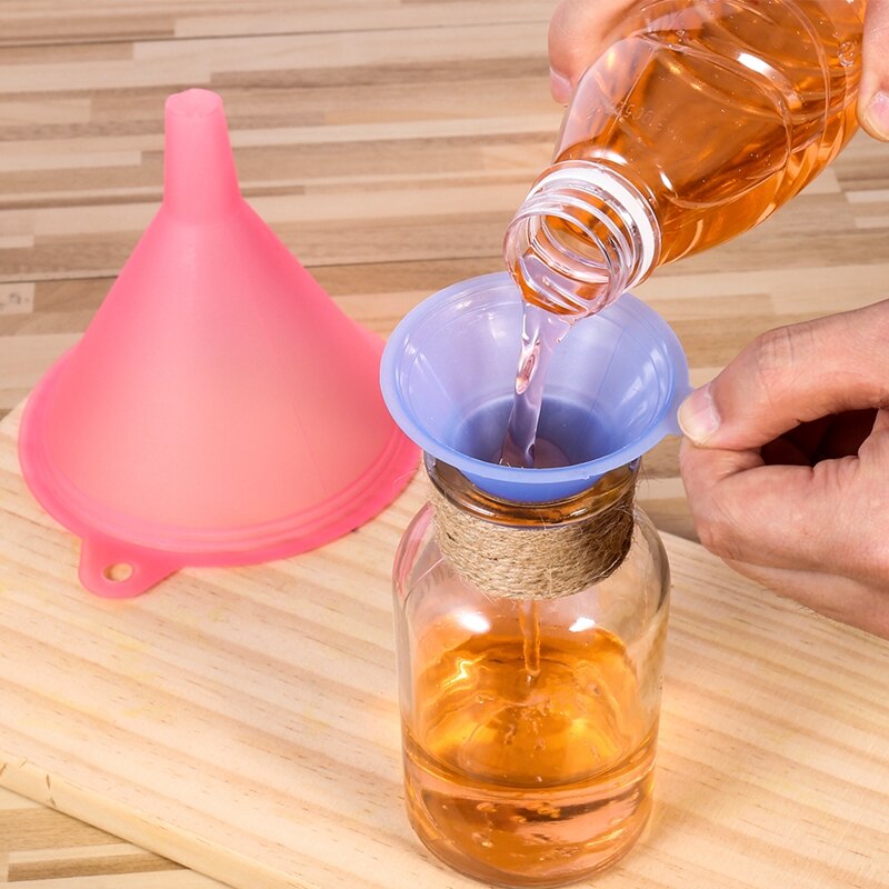 Embudo de plástico líquido para cocina, 5 uds., tamaño pequeño, mediano y grande