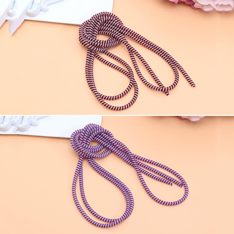 1.4m kabel opruller wire beskyttelse etui data linje beskyttelse fjeder reb garn til iphone android usb ladekabel cover