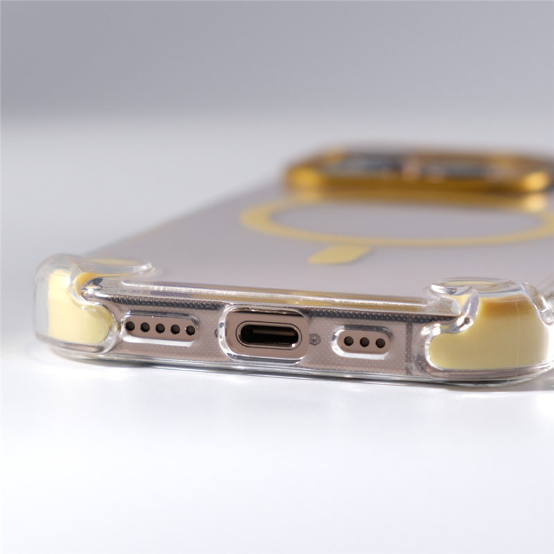 Luxe Lenshouder Clear Magsafe Telefoonhoesje Voor iPhone 16 15 14 15 Pro max Hoek Anti-val Schokbestendige Cover voor Draadloos Laden