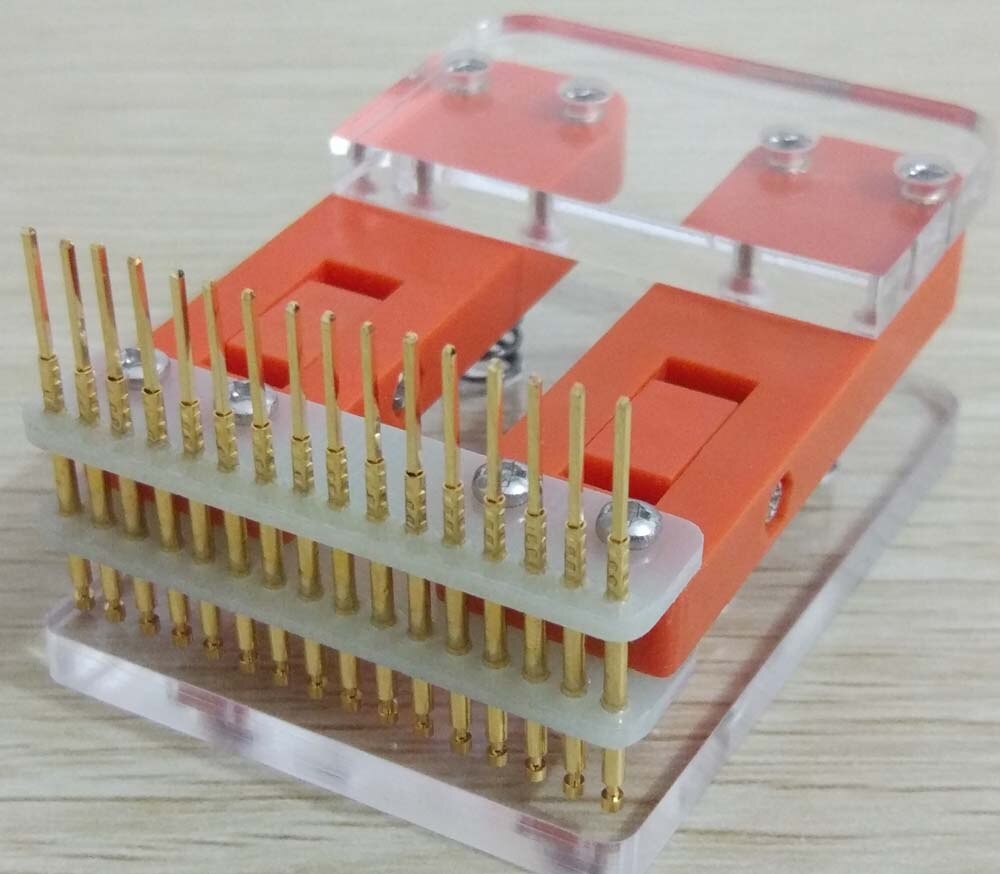 LCD écran testeur PCB pince gabarit montage sonde 2.54 (sans fil) télécharger programme programmation brûler