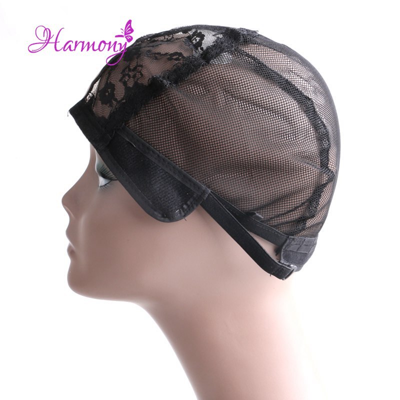 2pcs/lot U shape Lace Wig Caps For Making Wigs And Hair Weaving Stretch Adjustable Wig Cap For Making Wig