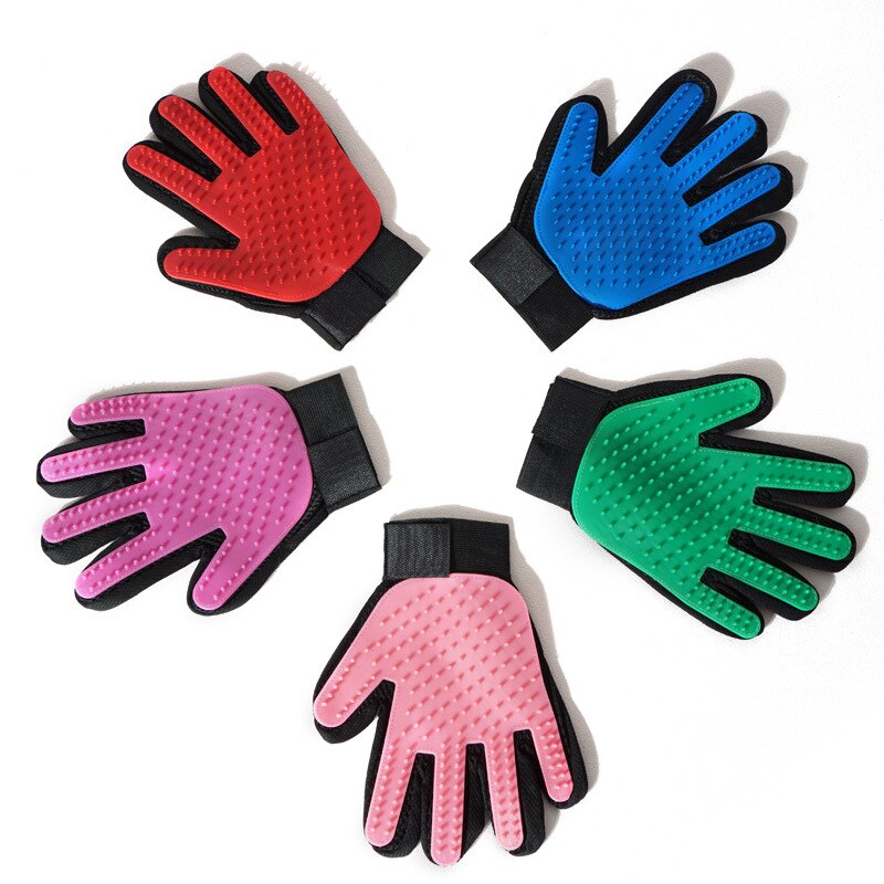 Funpup Kat Handschoen Kat Grooming Handschoen Pet Borstel Handschoen Voor Kat Hond Haar Verwijderen Borstel Hond Deshedding Cleaning Kammen Massage handschoenen