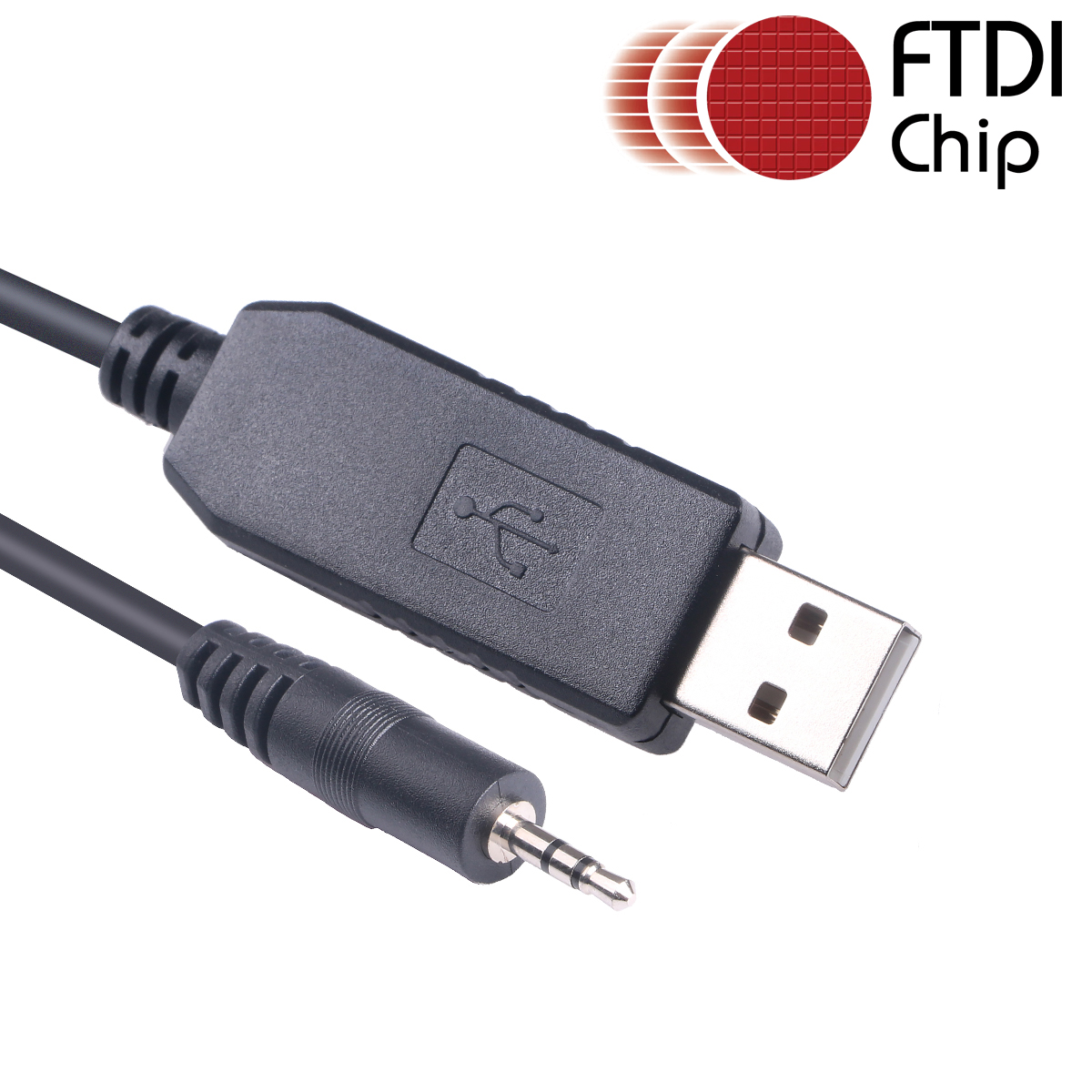 Usb-ohjelmointikaapeli icom ic -2820h ic -80ad id -31a id -51a id -51e id -880h id 2 opc -2218, ftdi usb  to 2.5mm audioliittimen sarjakaapelille