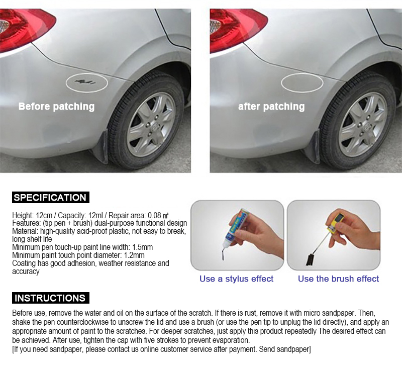 Auto Kras Reparatie Verf Onderhoud Clear Reparatie Verf Vulpen Touch-Up Waterdichte Remover Applicator Utility