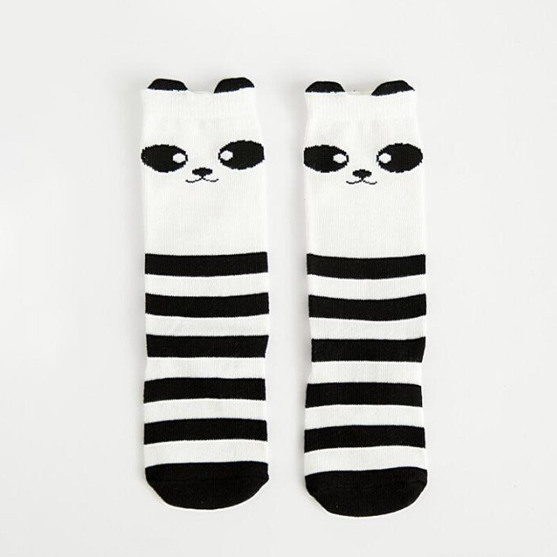 1 Paar unisex schön niedlich Karikatur Fuchs Kinder Baby Socken Knie Mädchen Junge Baby Kleinkind Socken Tier Kleinkind Sanft Baumwolle Socken Bein warm