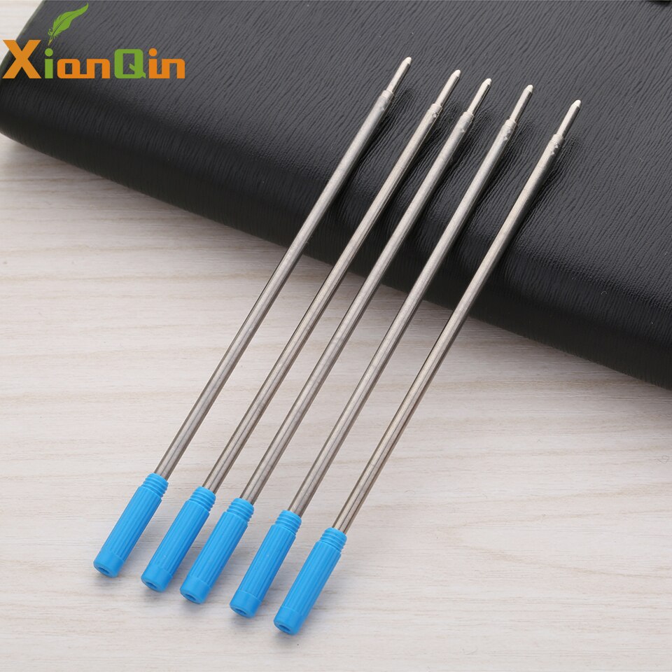 5pcs/lot Retractable Ballpoint Pen Refill 0.7MM Blue Black Ink Roller Ball Pen Refills for Writing Office School Supples