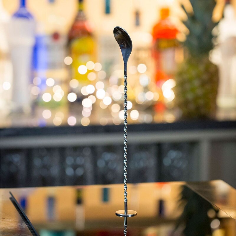 304 justerbara barskedar i rostfritt stål med långt handtag bartender cocktail omrörningsskruv barsked