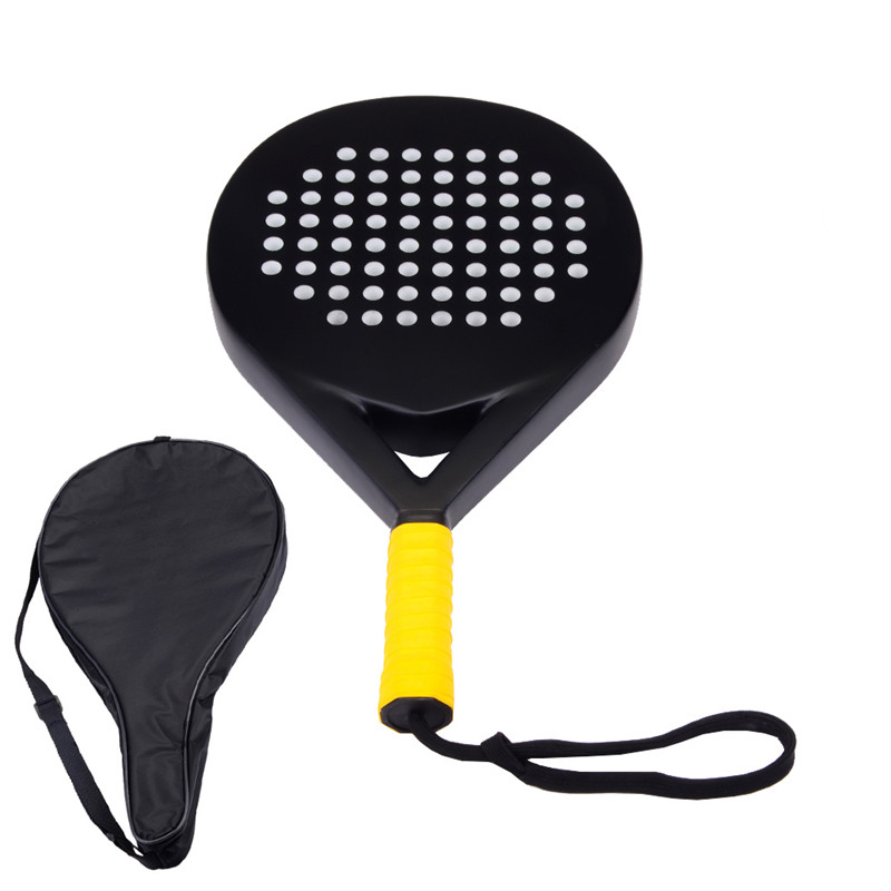 Hiilikuitu padel tennismaila tennis tennismaila padel tennismaila padel laukku puhdas musta tennis mailat: R02