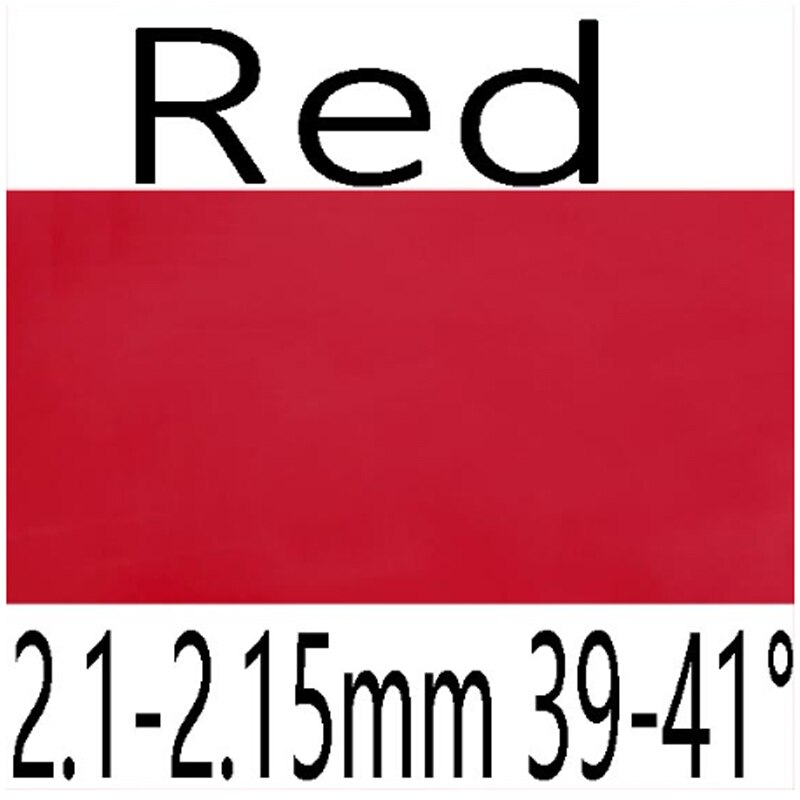 DOUBLE FISH Table Tennis Rubber - High Bounce Elastic Ping Pong Bat Rubber with Blue Sponge: Red 2.1-2.15 39-41