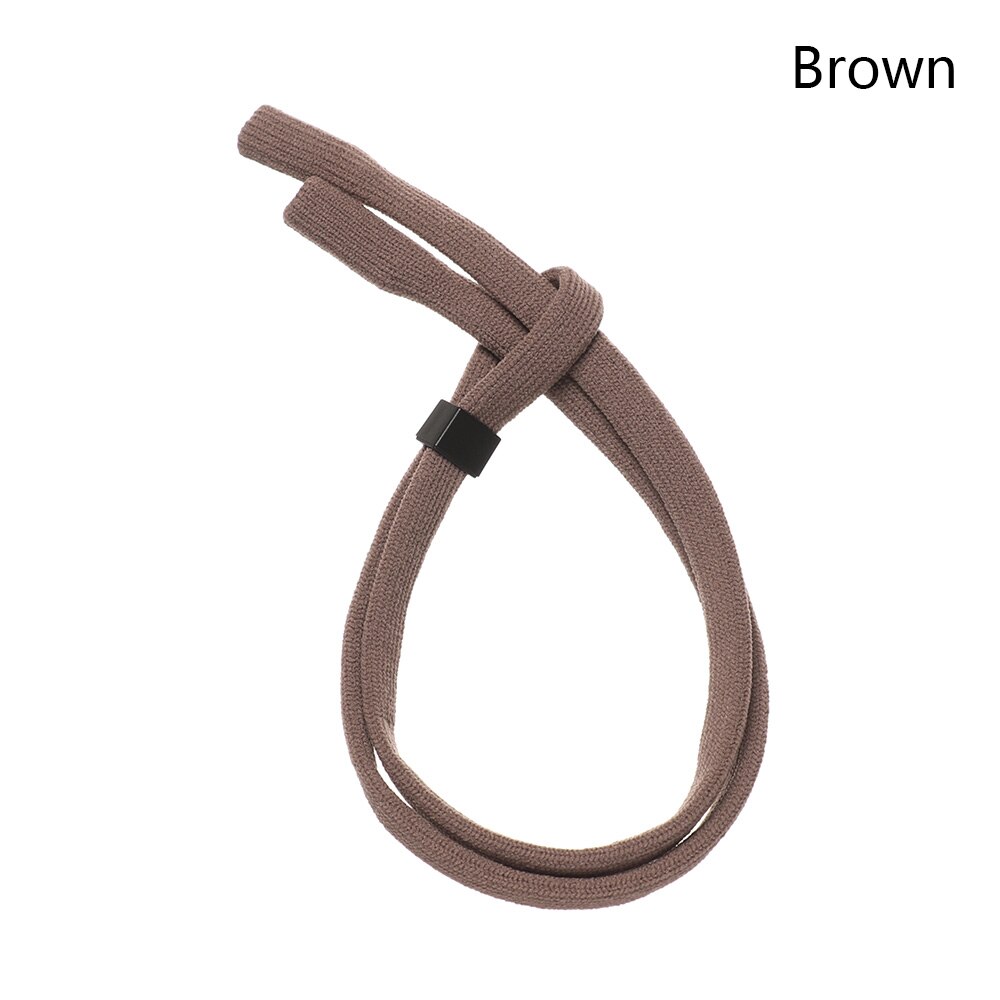 1pc polyester brillenkettingen, antislip brillenkoorden, brillenkettingen, zonnebrillenaccessoires: Bruin