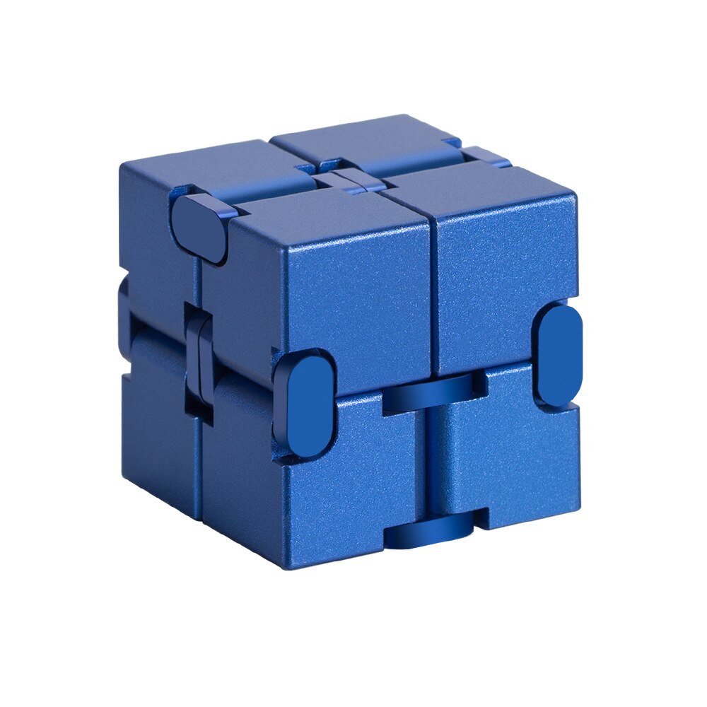 Stress Relief Speelgoed Premium Metal Infinity Cube Draagbare Decompresses Ontspannen Speelgoed voor Kinderen Volwassenen
