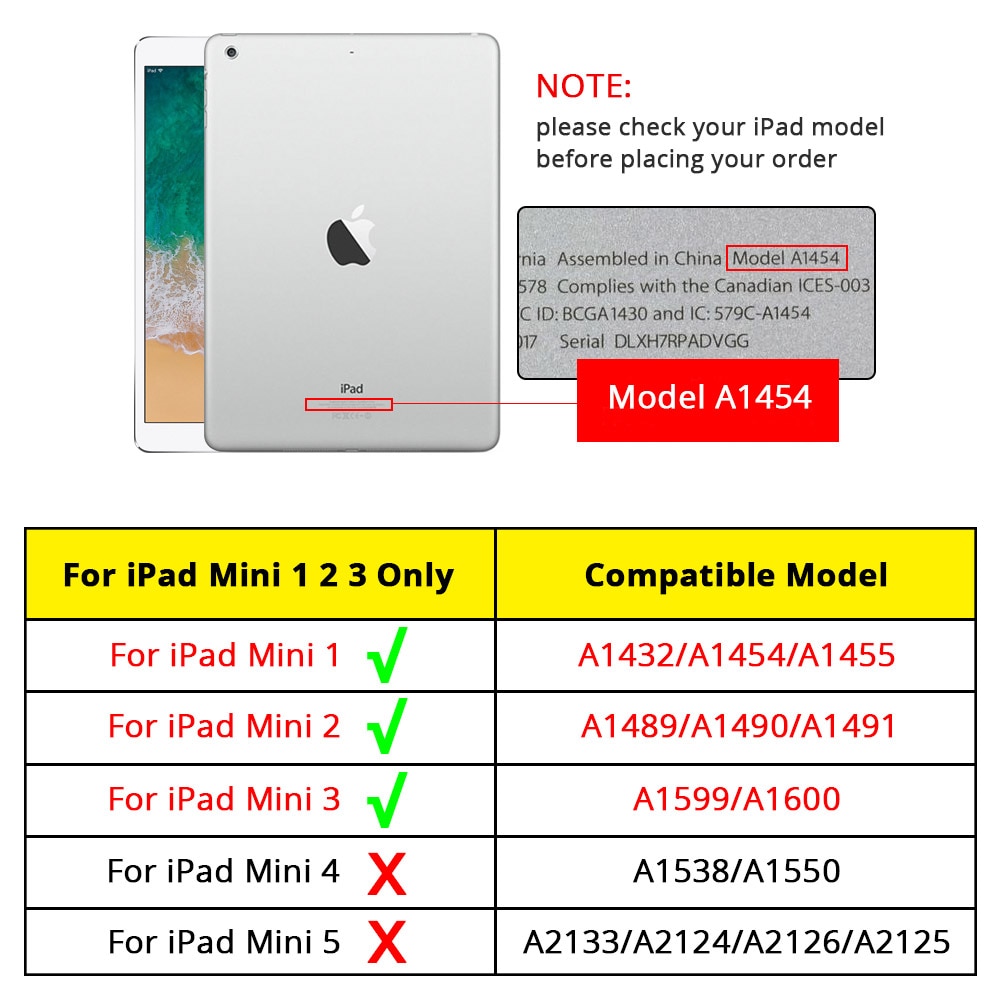 Leder Weichen Fall Für Apple iPad Mini 1 2 3 Stoßfest Widerstand Anti-Staub Abdeckung Fall Für iPad ultra Slim Smart Flip Fall