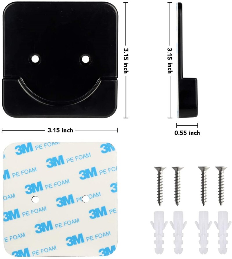 2 Stuks Douchegordijn Staaf Mount Houder Universele Voor Muur Lijm Douche Staaf Spanning Retainer Geen Boren Stok Op Schroef fixatie