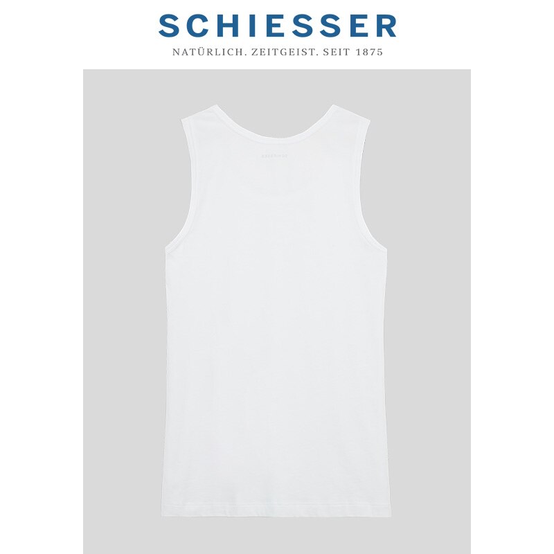 SCHIESSER 2-piece Men's Supima Cotton breathable close-fitting sports vest E5/18188V