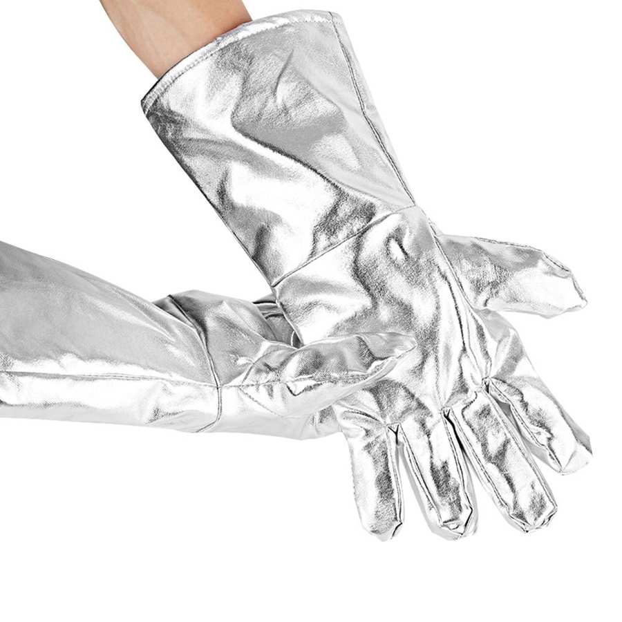 Safety Insulated Gloves 700 Celsius High Temperature Resistance Five-Finger Thick Gloves Radiation Resistant Heat Insulation