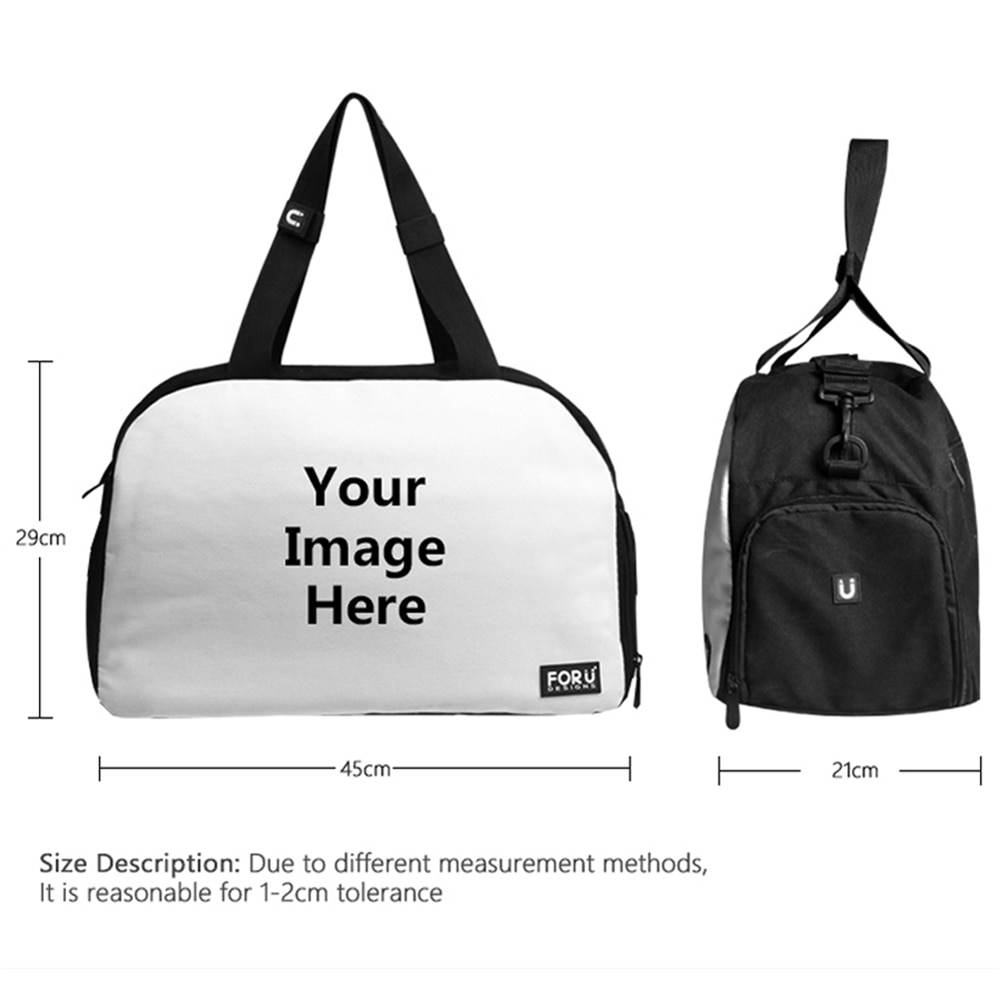 Coloranimal Semplice Travle Borsa sacchetto di Mano Delle Donne Simpatico Gatto e Cane di Stampa per Le Donne Big Duffle Bag Multifunzione Borsa Week-End