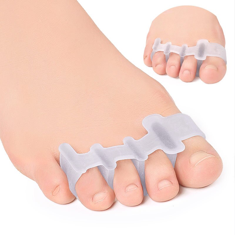 2 stk= 1 par hallux valgus knyster hammerbeskytter finger tå separator fodpleje glattejern corrector bursitis tommelfinger pedicure