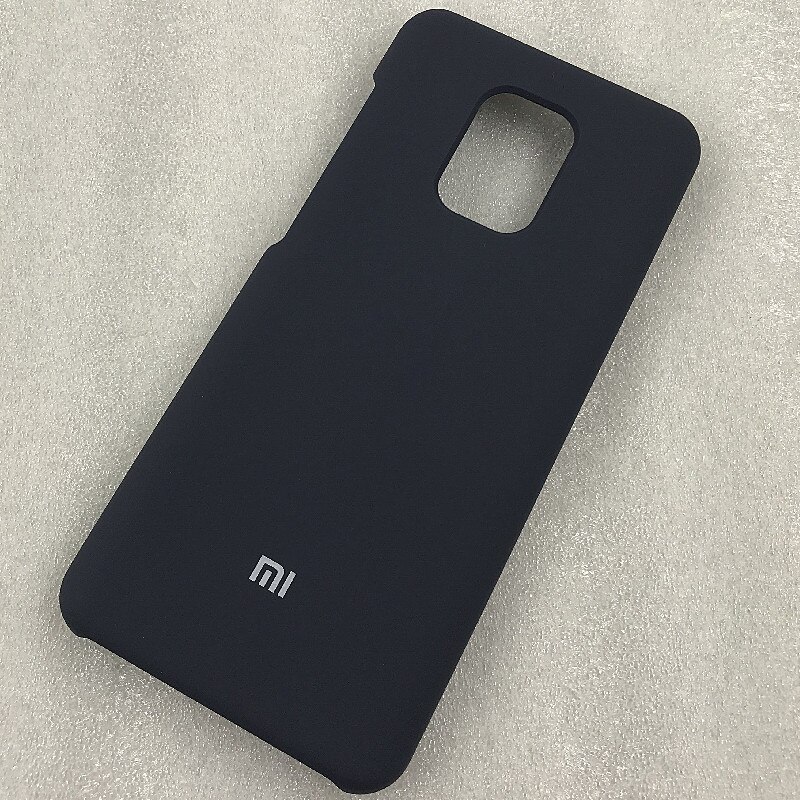 Original Xiaomi Redmi Hinweis 9 Pro Max Seidig Weich-Touch Flüssigkeit Silikon Schutzhülle Fall Für Redmi Hinweis 9 S 9 pro Wite logo: For Redmi Note 9 Pro / Dark blue