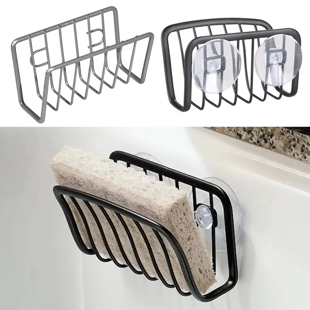 2-farben Waschbecken Schwamm Gestell Ablauf Lagerung Regal Edelstahl Küche Draht Ball Lappen Organizer Halfter Küche Lagerung Gestell