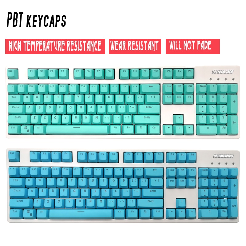 PBT w języku angielskim Languag108 Keyscaps klucze różnorodność kolorów wyborów dla Cherry klawiatura mechaniczna mx nakładka na klucz przełączniki