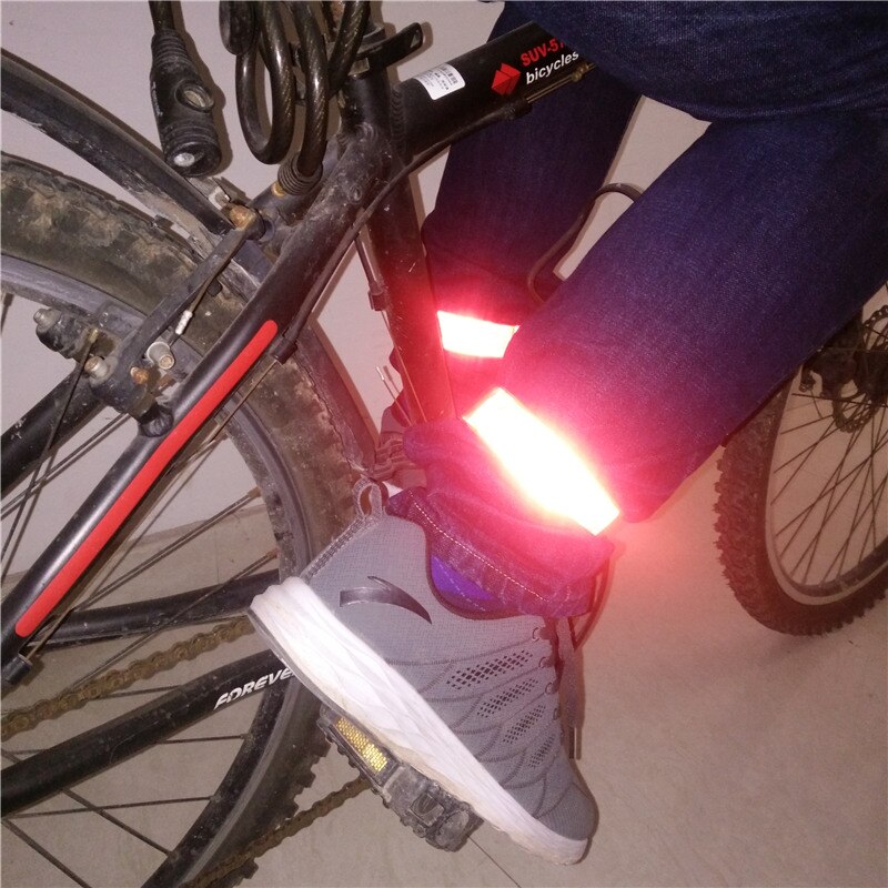 30CM GLAUBE HOFFNUNG LIEBE Reflektierende Armbinde streifen schlagen Band armbänder Fahrrad binden Hosen Bein Gurt für lauf reiten sicherheit