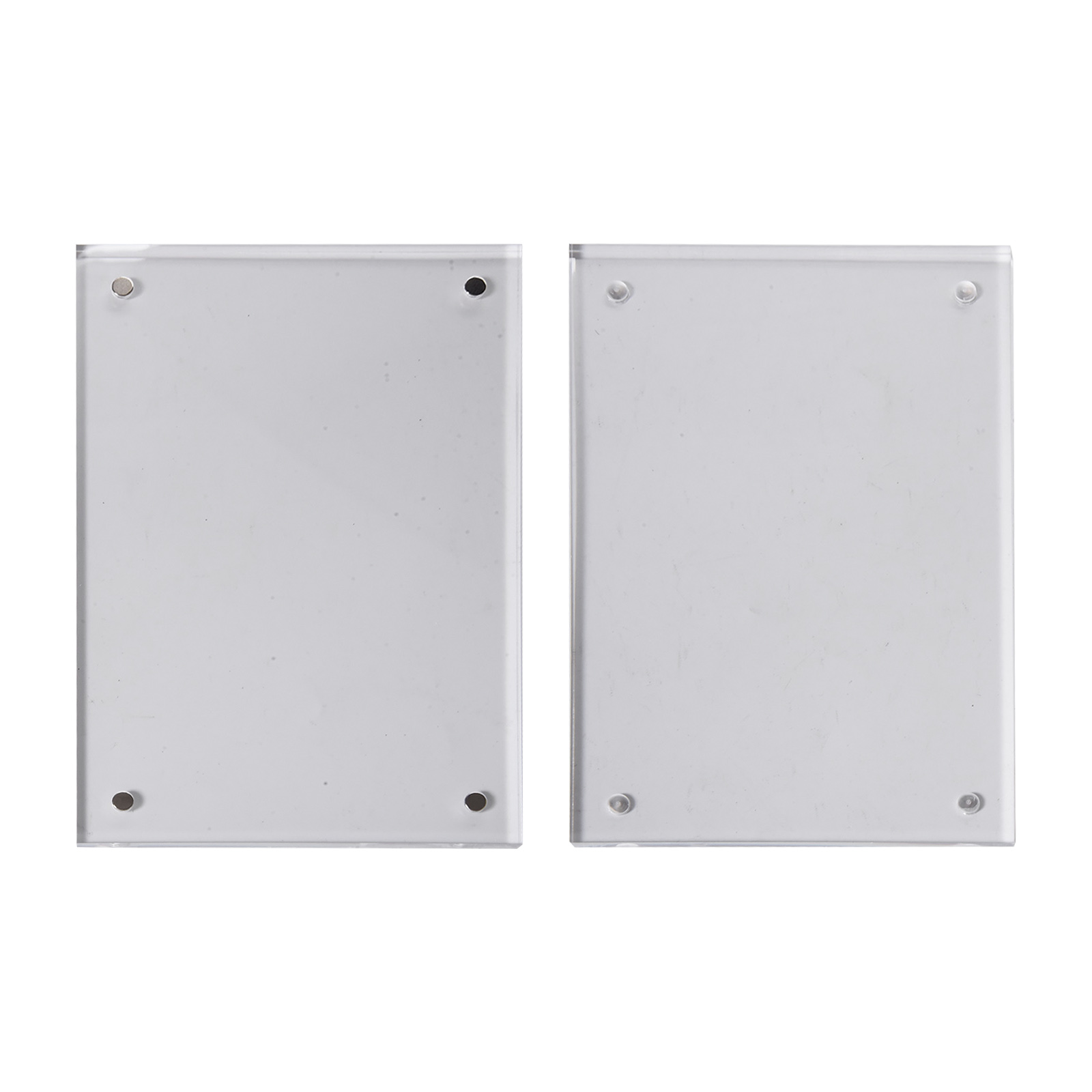 Transparent Acrylic Top Gem Boxes Clear Photo Frame Magnetic Creativ Gemstone Casket Diamond Display Stand Holder Deck Decor