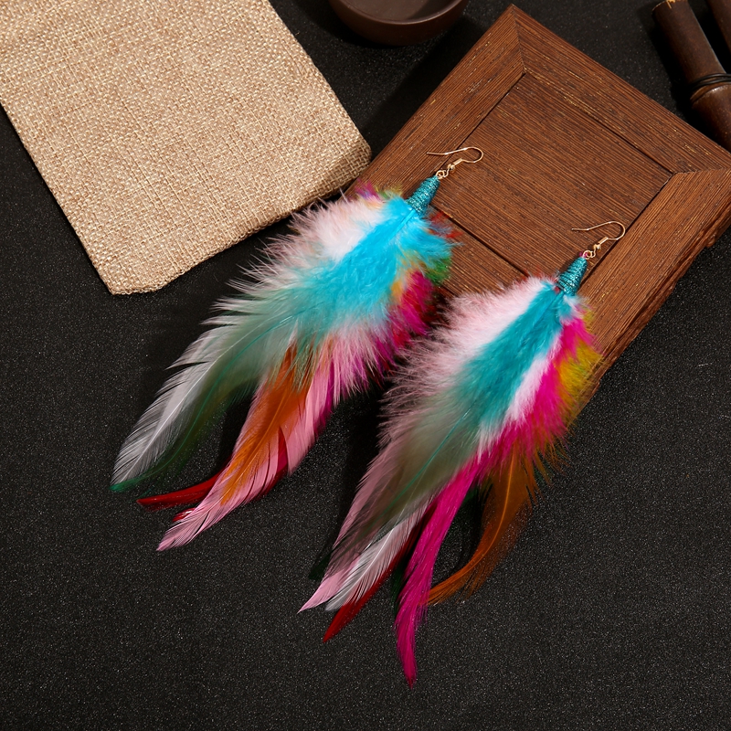Tassel Pendant Earrings Women's Jewelry Wedding Jewelry，Christmas ，Wedding ，feather earringsboho earringstassel earring: YU6