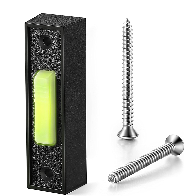 Universele Garagedeuropener Schakelaar 41A4166 Wired Verlichte Muur Gemonteerd Drukknop Zwarte Afwerking Met Witte Center Knop