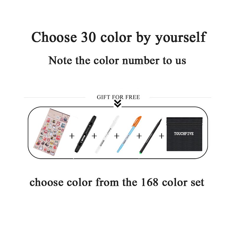 TouchFIVE 168 couleurs huileux à base d'alcool Art marqueurs ensemble double tête croquis marqueur artiste pinceau stylo pour Manga eau couleur stylos