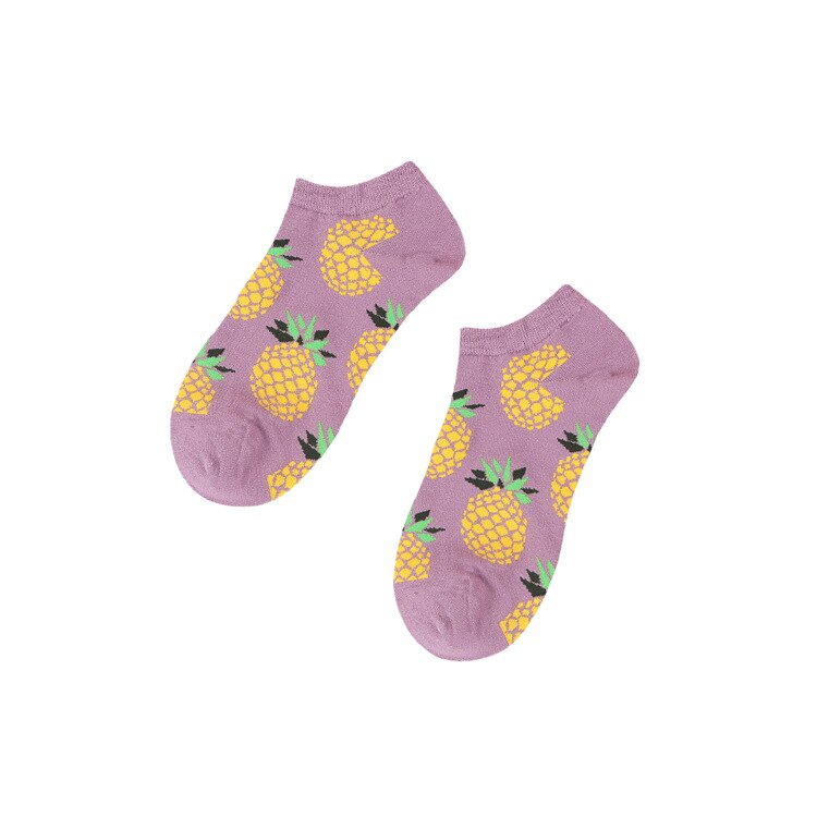 Mens' Fruit Avocado Zebra Cotton Boat Socks European and American Ins Tide Socks Happy and Funny Socks Man's Sox: 4
